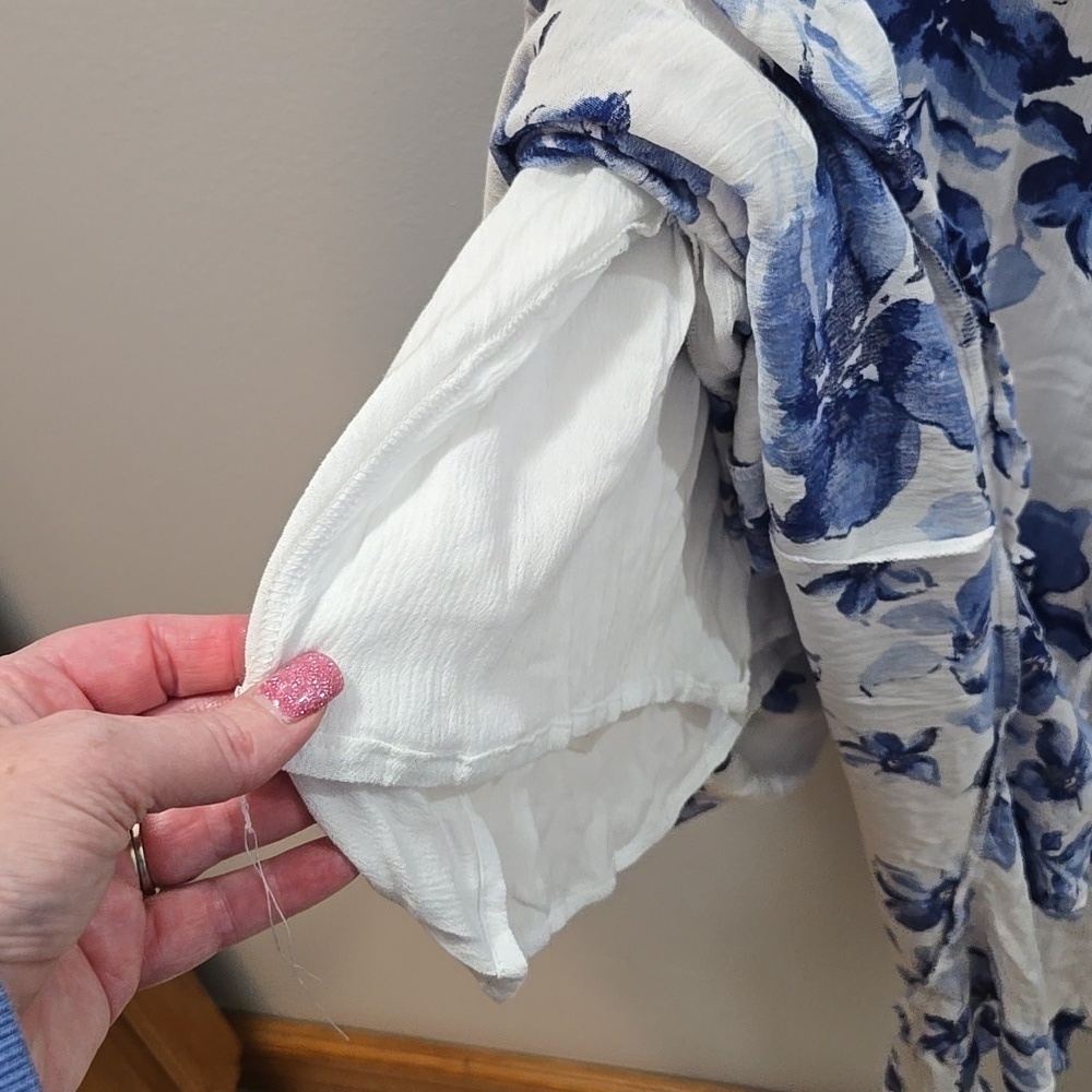 LULUS Floral Blue and White Women's Dress SMALLstars! NWT - Picture 10 of 10